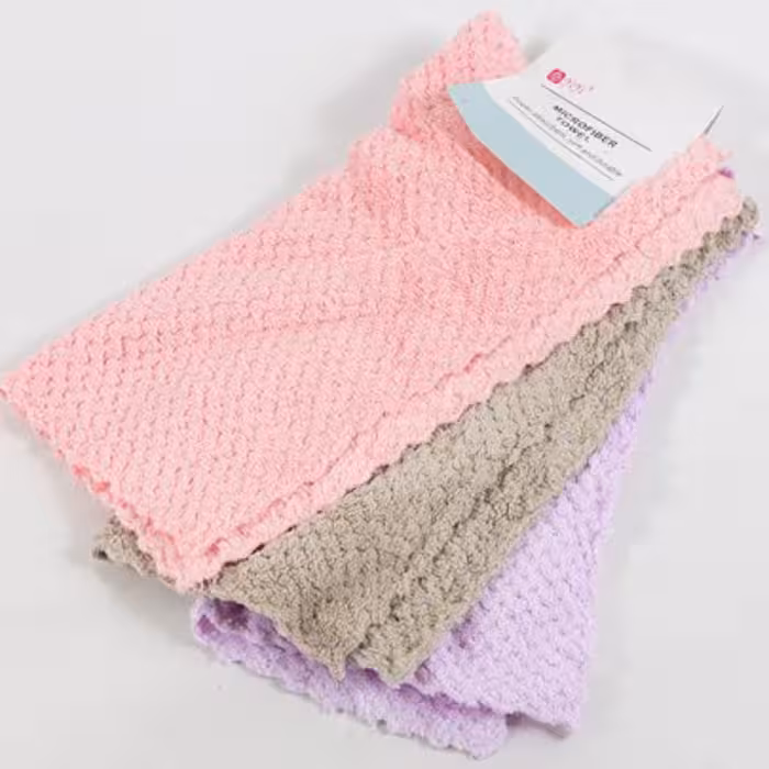 دستمال آشپزخانه پولیشی بسته 3عددی