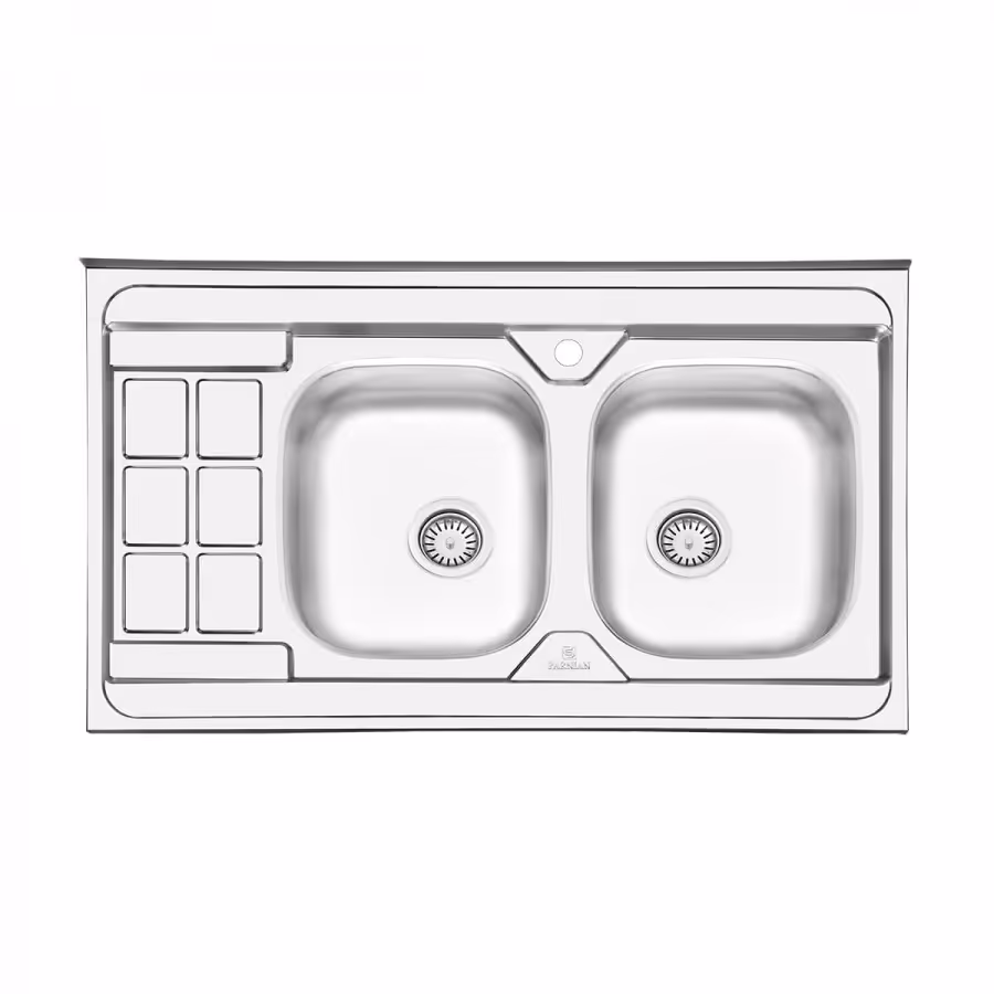 سینک نیمه فانتزی روکار پرنیان استیل مدل  PS 2104