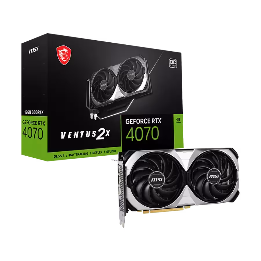 مشخصات، قيمت و خرید کارت گرافیک ام اس ای مدل MSI GeForce RTX 4070 VENTUS 2X 12G OC