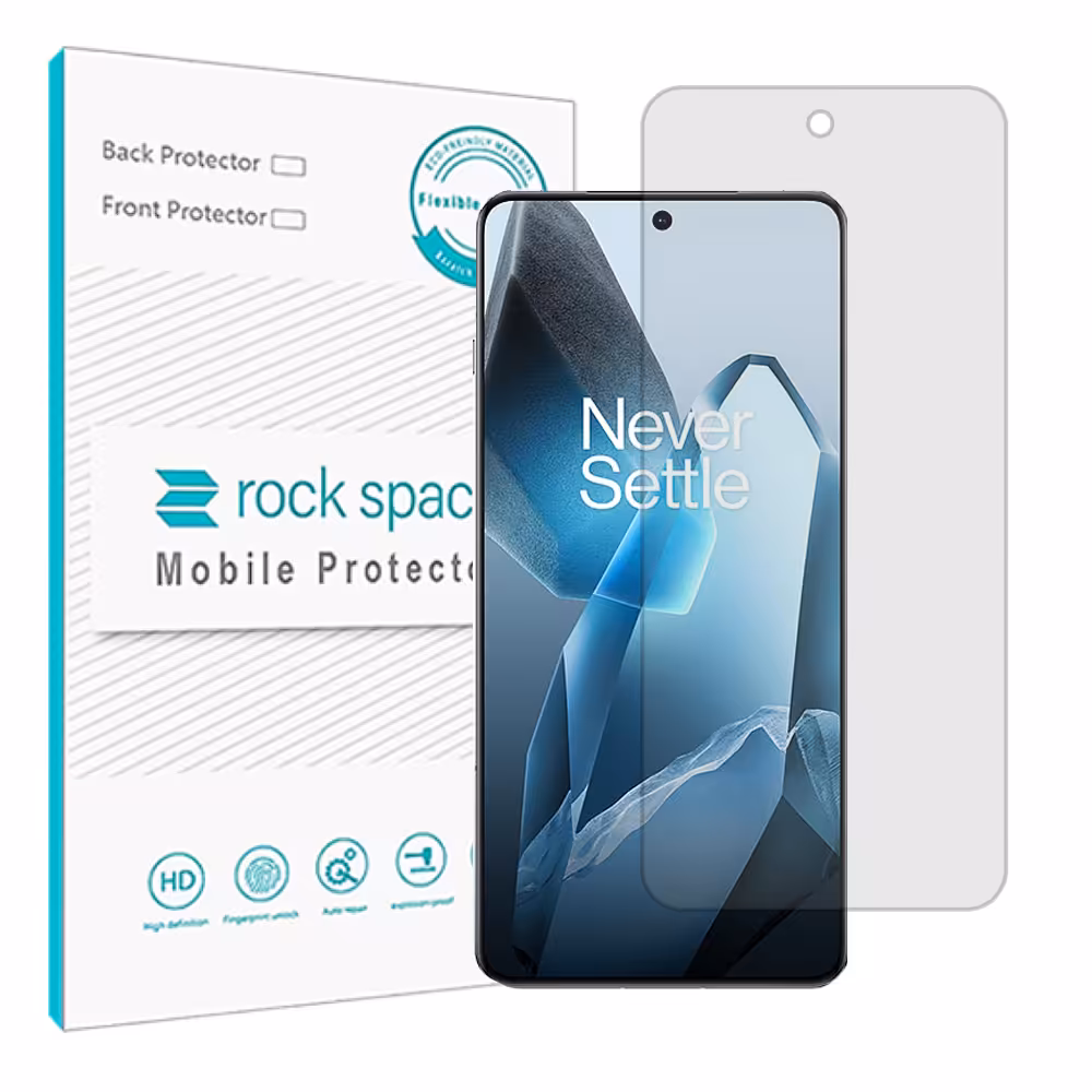 گلس وان پلاس 13 مدل نانو هیدروژل شفاف برند راک اسپیس کد S