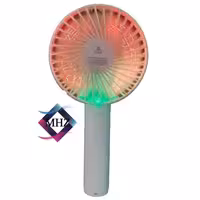 پنکه سه دور شارژی LED دار (سفید)