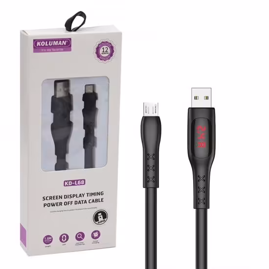 کابل اندروید فلت طول 1 متر کلومن (KOLUMAN) مدل KD-L68

