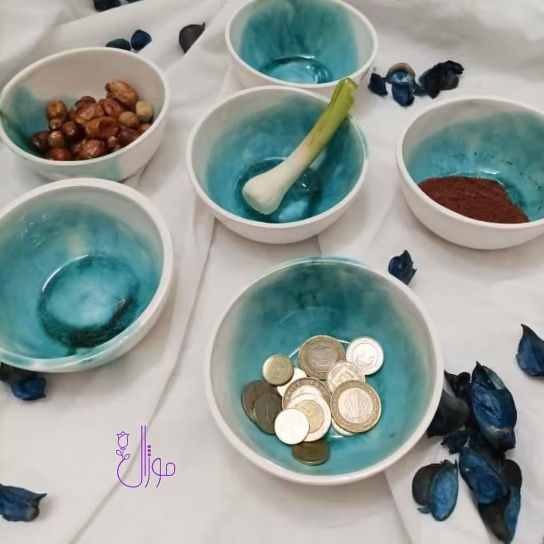 پیاله لعاب هنری سرامیکی سایز 11