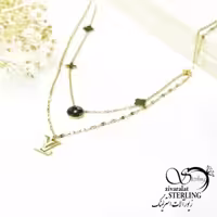 گردنبند استیل زنانه LV کد 6140