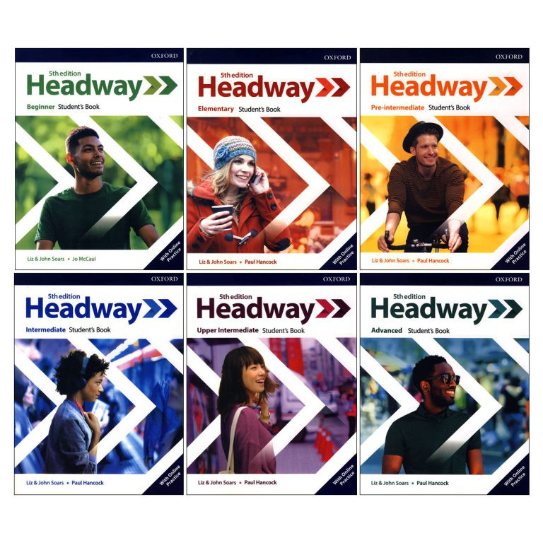 کتاب Headway Book Series 5th edition اثر جمعی از نویسندگان انتشارات oxford شش جلدی