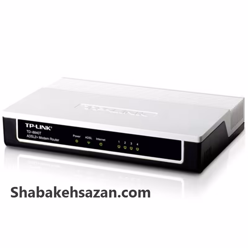 مودم-روتر  ADSL2 و باسیم تی پی-لینک مدل TD-8840T_V1