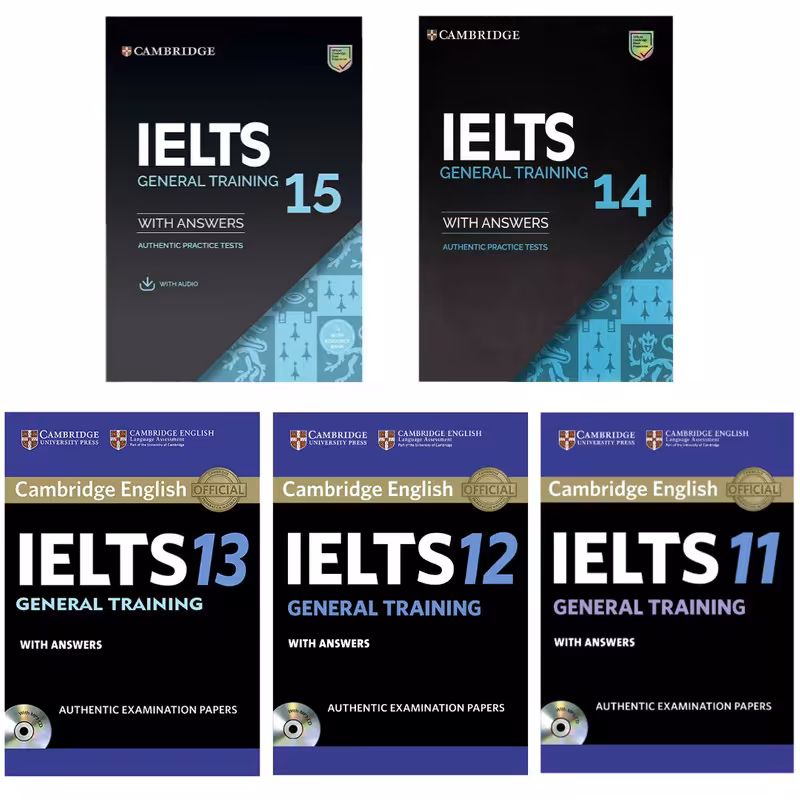 کتاب IELTS Cambridge General اثر جمعی از نویسندگان انتشارات کمبریج جلدهای 11 تا 15 