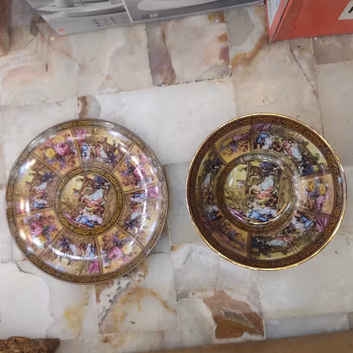 کاسه و بشقاب طرح آتلیه 