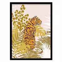 قیمت و خرید تابلو دکوراتیو مدل نقاشی گرافیکی ببر کد 1543