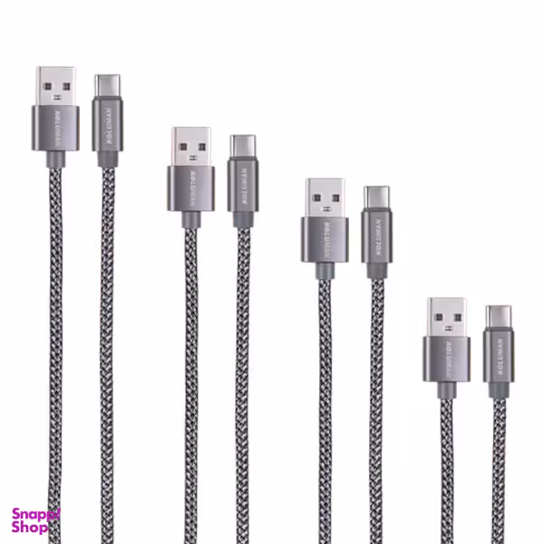 کابل تبدیل USB به USB-C کلومن مدل kd-P19 مجموعه 4 عددی