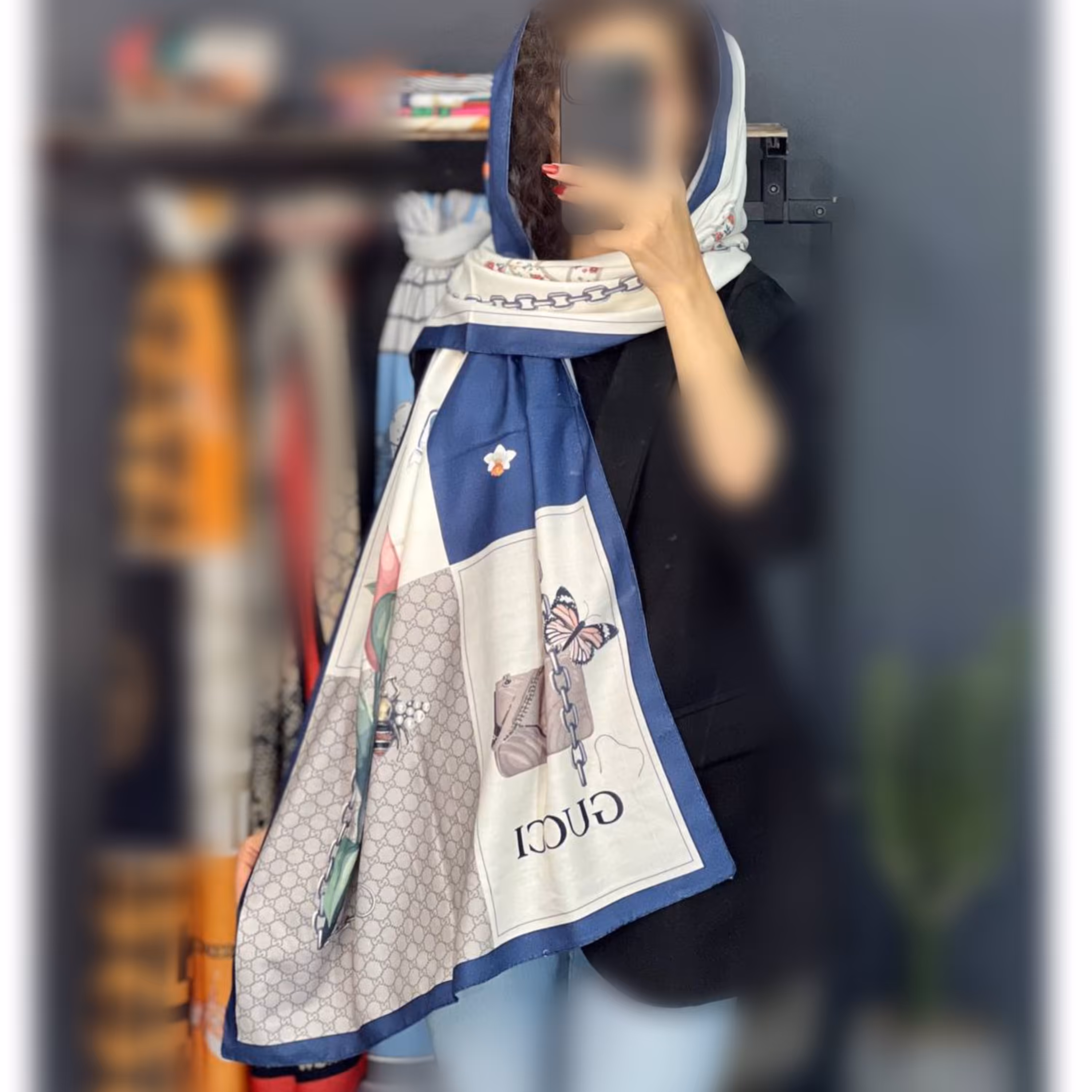 شال موهر پاییزی فانتزی