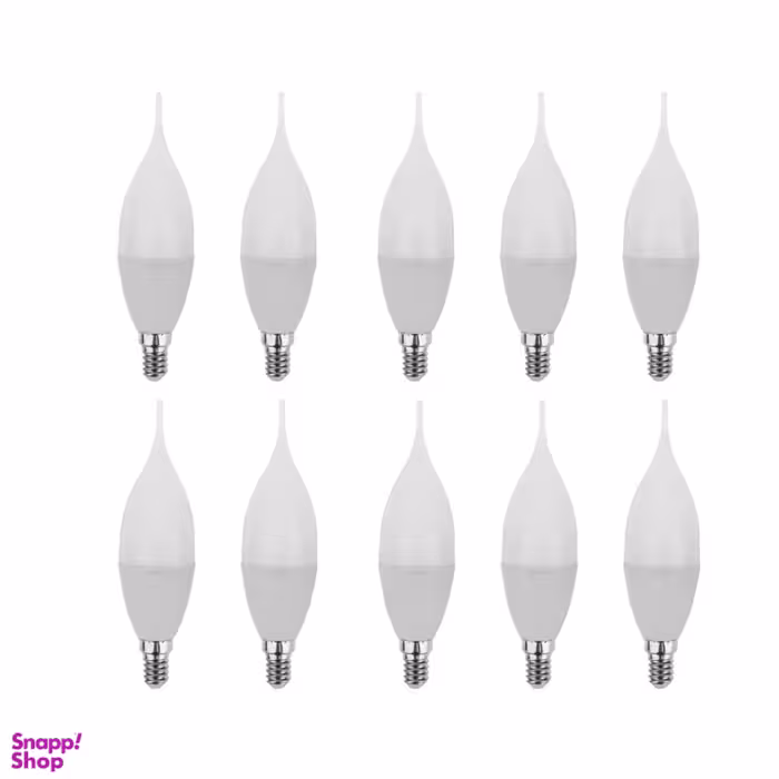 لامپ ال ای دی 7 وات تکتاب مدل TW7 پایه E14 بسته 10 عددی