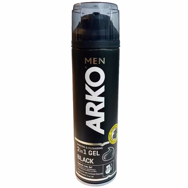 ژل اصلاح آرکو من مدل 2in1 black حجم 200 میلی لیتر