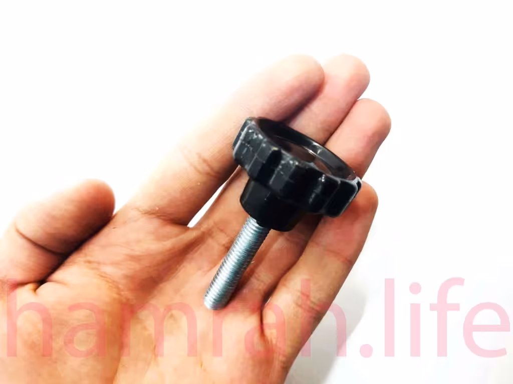 پیچ خروسکی فلکه ای 8 دوازده پر ارتفاع رزوه 35 mm