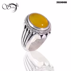 انگشتر نقره شرف الشمس مردانه کد:1566