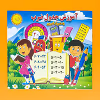 کتاب آموزش جدول ضرب به همراه تمرین انتشارات آب نبات چوبی 