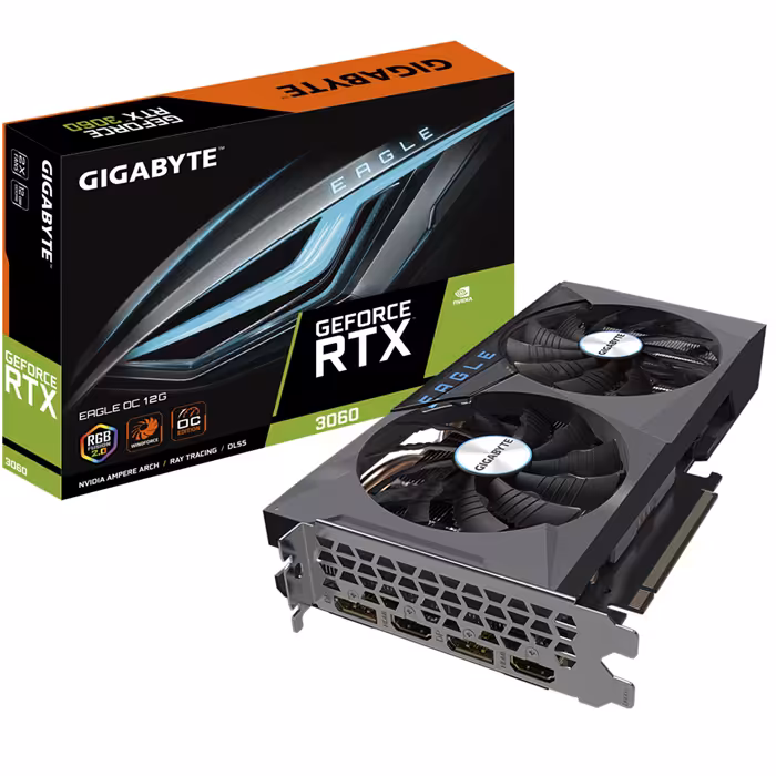 کارت گرافیک گیگابایت GeForce RTX 3060 OC Eagle LHR 12G