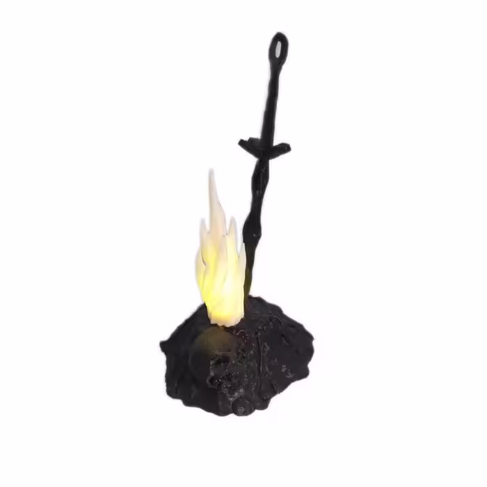 اکشن فیگور  چراغدار طرح بازی دارک سولز  بون فایر (bonfire) جذاب و طراحی خاص و اختصاصی