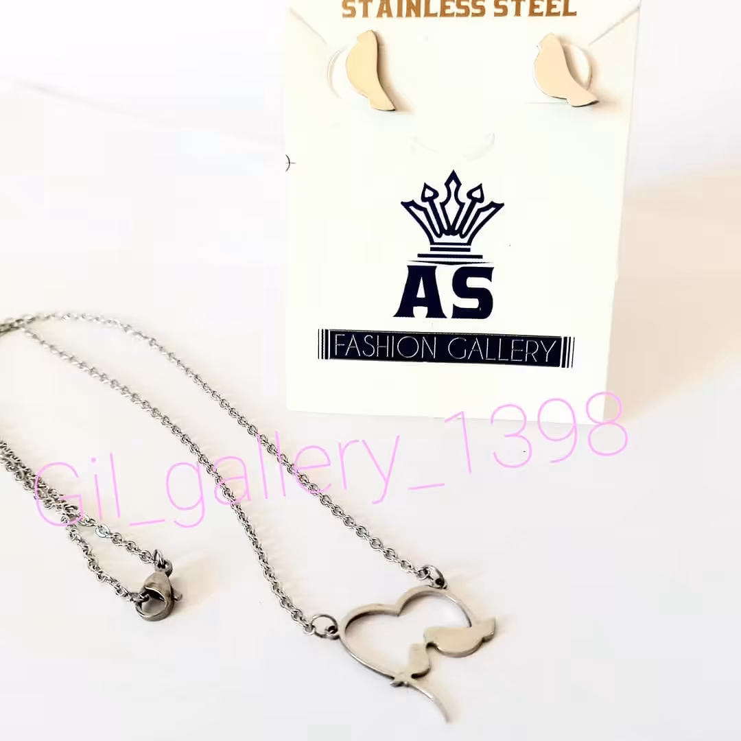 نیم ست استیل مرغ عشق