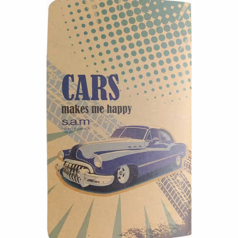 دفترچه یادداشت 48 برگ S.A.M طرح ماشین