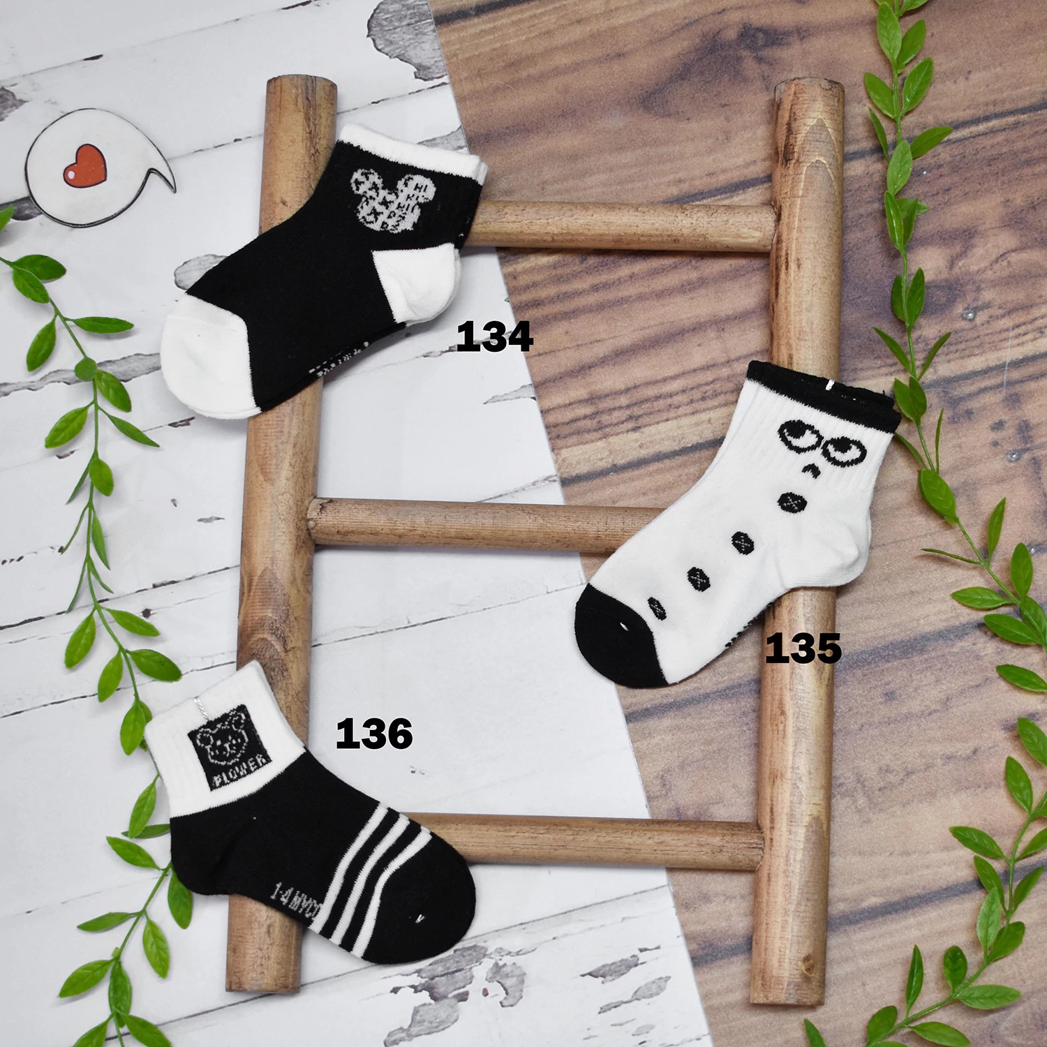 جوراب بچگانه سن 1تا4 سال،سن8تا12 سال