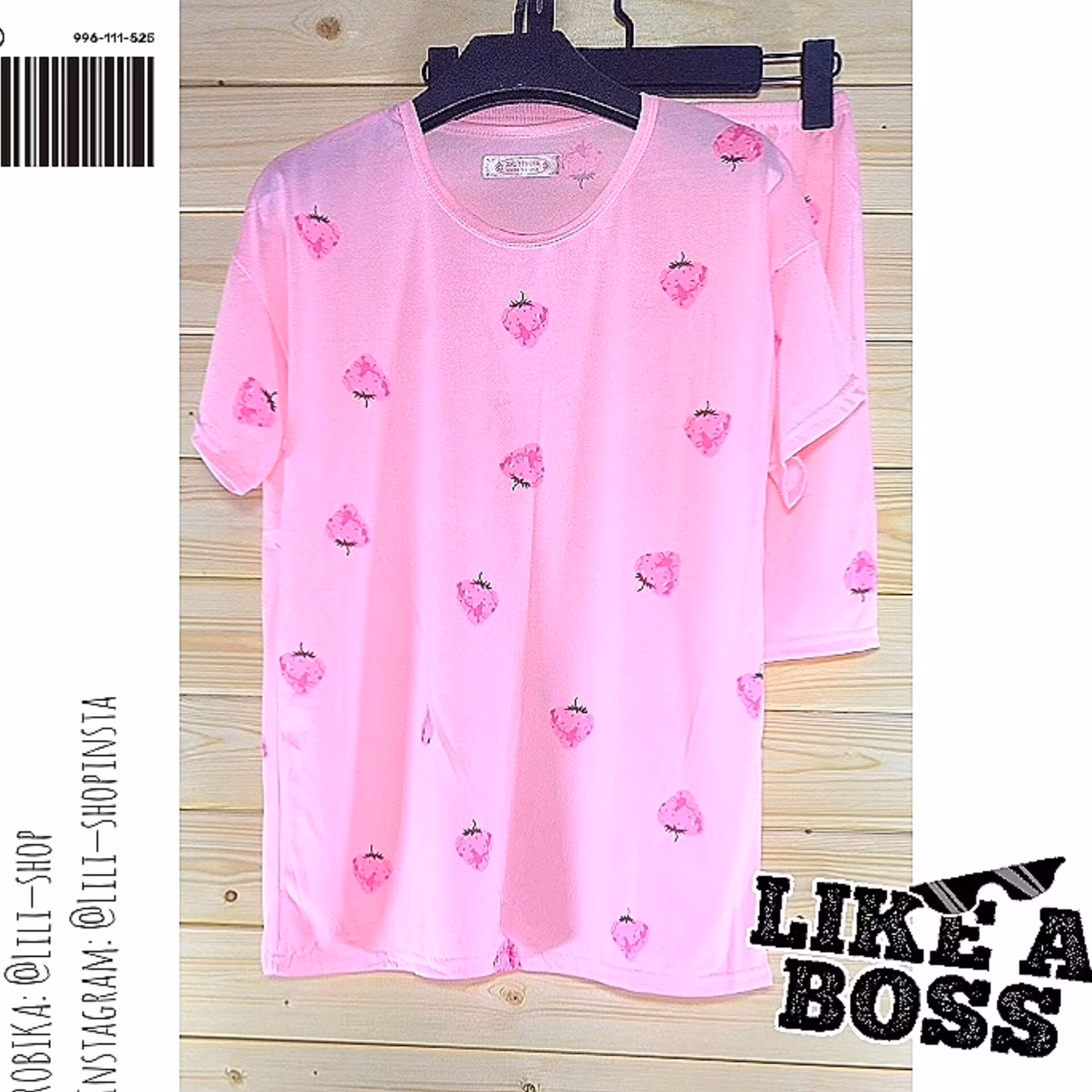 تیشرت و شورت توت فرنگی 