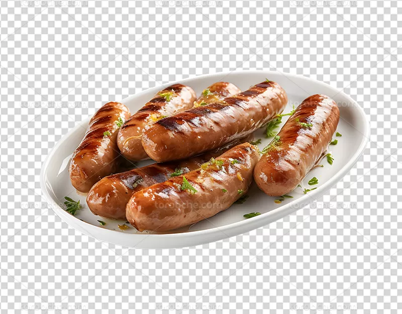 عکس PNG بشقاب سوسیس | گرافیک با طعم تربچه