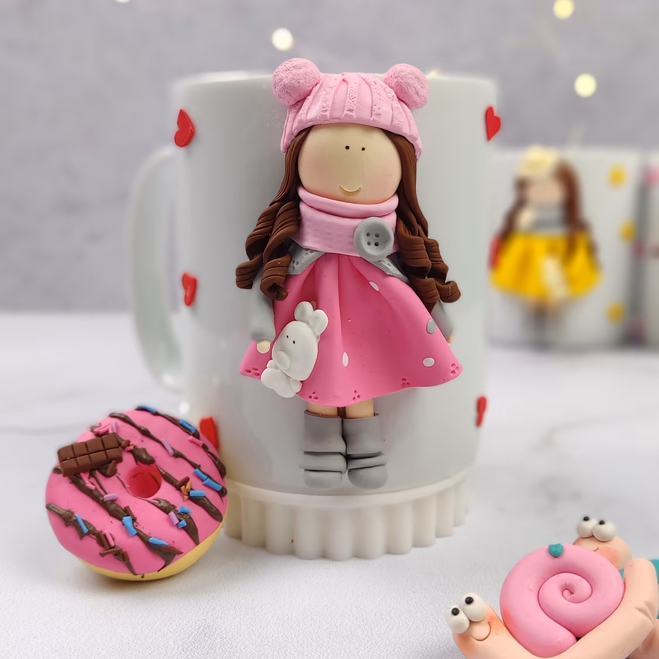 ماگ پیرهن صورتی زمستونی