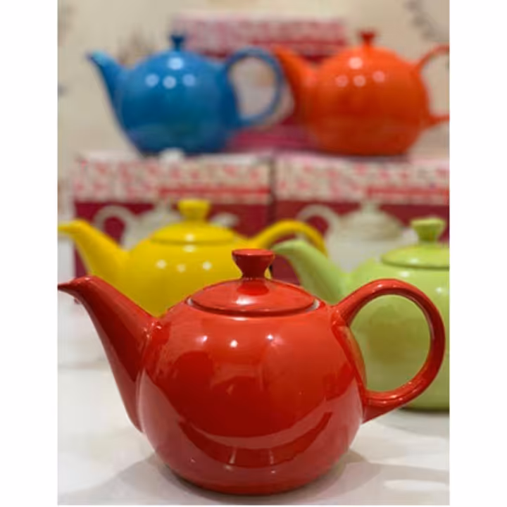 قوری چینی رنگی مقصود در 4 رنگ                      