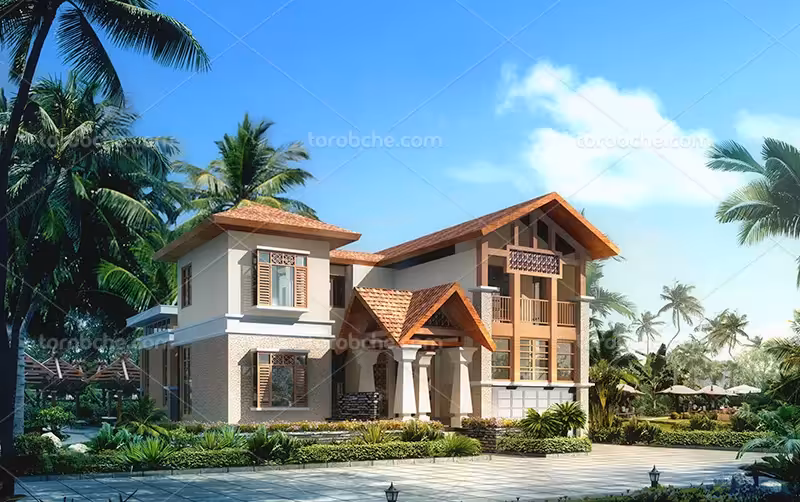 فایل عکس با کیفیت خانه ویلایی | گرافیک با طعم تربچه