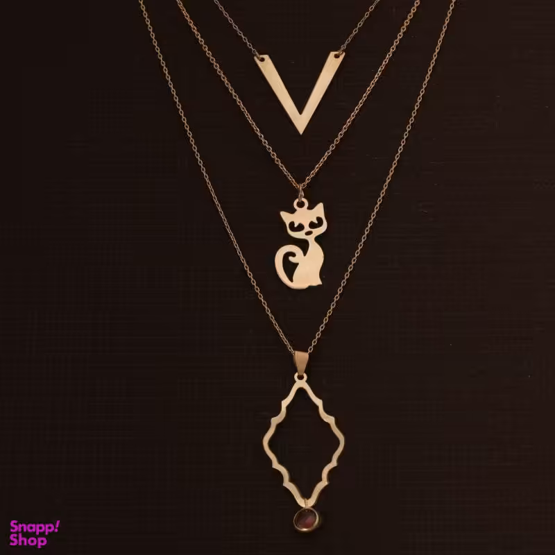 گردنبند طلا 18 عیار زنانه سانا گالری مدل گربه کد D9384