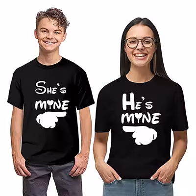 تیشرت ولنتاین فشن لاین valen 4 دو عددی|مشکی/سفید