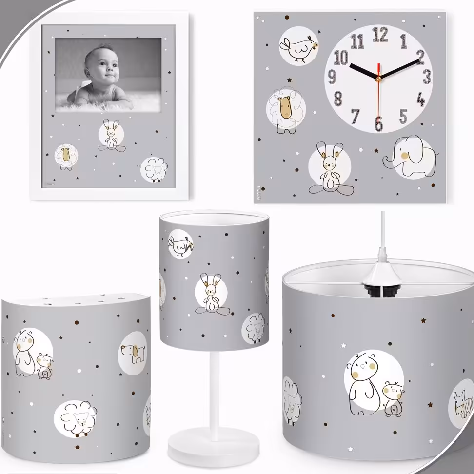 ست لوستر اتاق کودک طرح حیوانات کد 7800