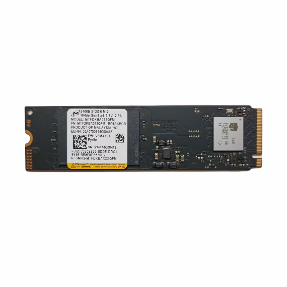 اس اس دی اینترنال میکرون M.2 2280 NVMe مدل 2400E ظرفیت 512 گیگابایت