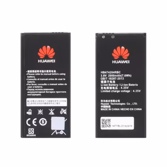 باتری موبایل هوآوی مدل HB474284RBCظرفیت 2000 میلی آمپر ساعت مناسب برای گوشی موبایل هوآوی Y625