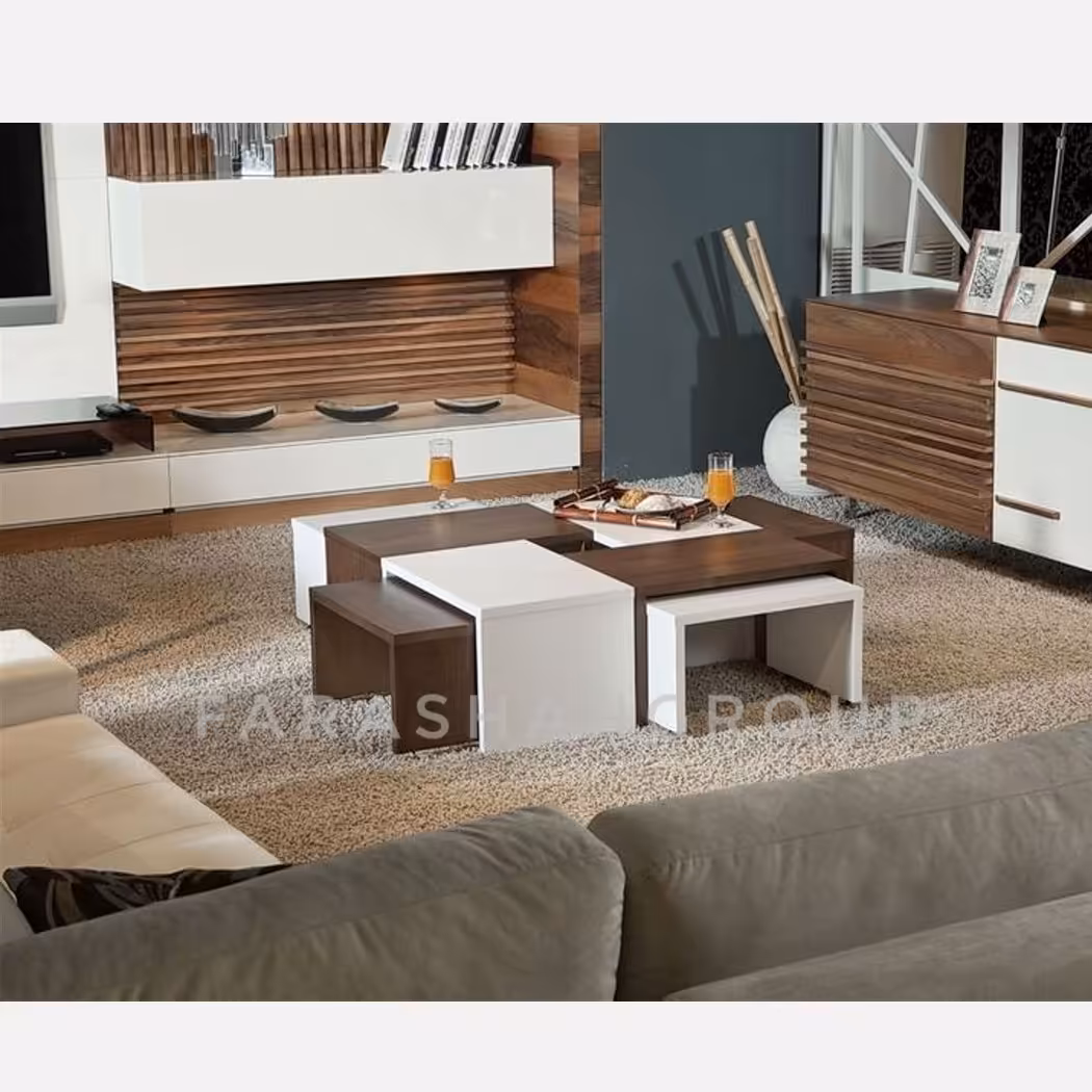 جلو مبلی همراه با عسلی با بهترین کیفیت و رنگ دلخواه ارسال رایگان 