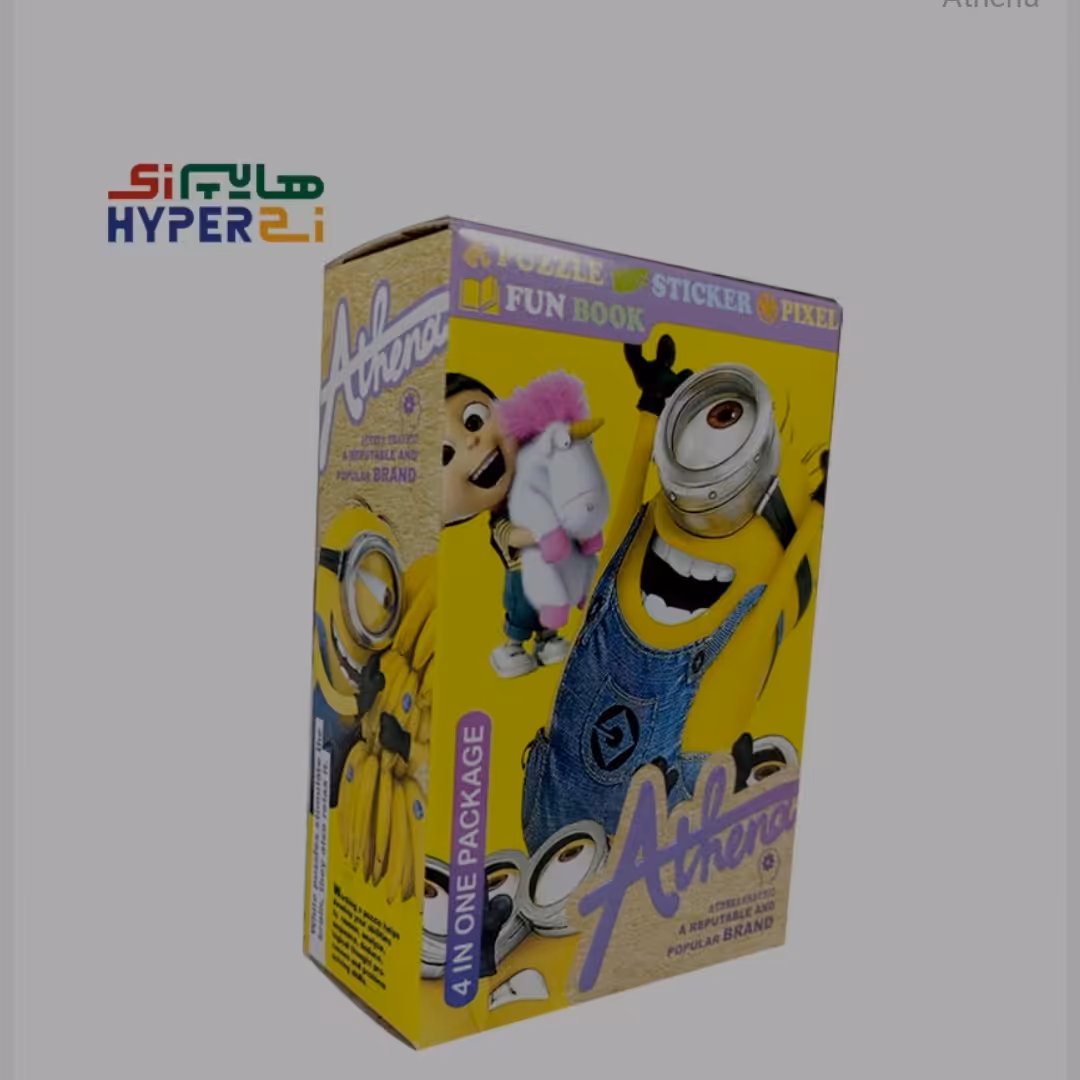 پازل بچه گانه دایره ای 20 تکه آتنا طرح مینیون ها (بهمراه استیکر و پیکسل)

