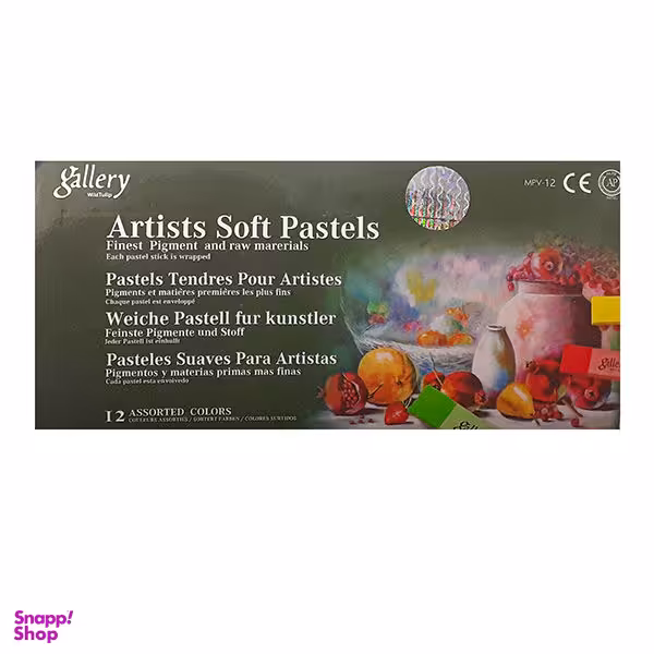 پاستل گچی 12 رنگ گالری (Gallery) مدل Wild Tulip