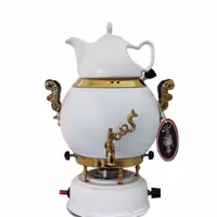 سماور طوفان توپی  دست طلا