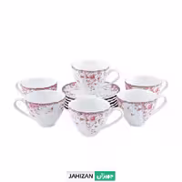 ست فنجان و نعلبکی 12 پارچه گلدکیش طرح سوئیتی مدل GK701108