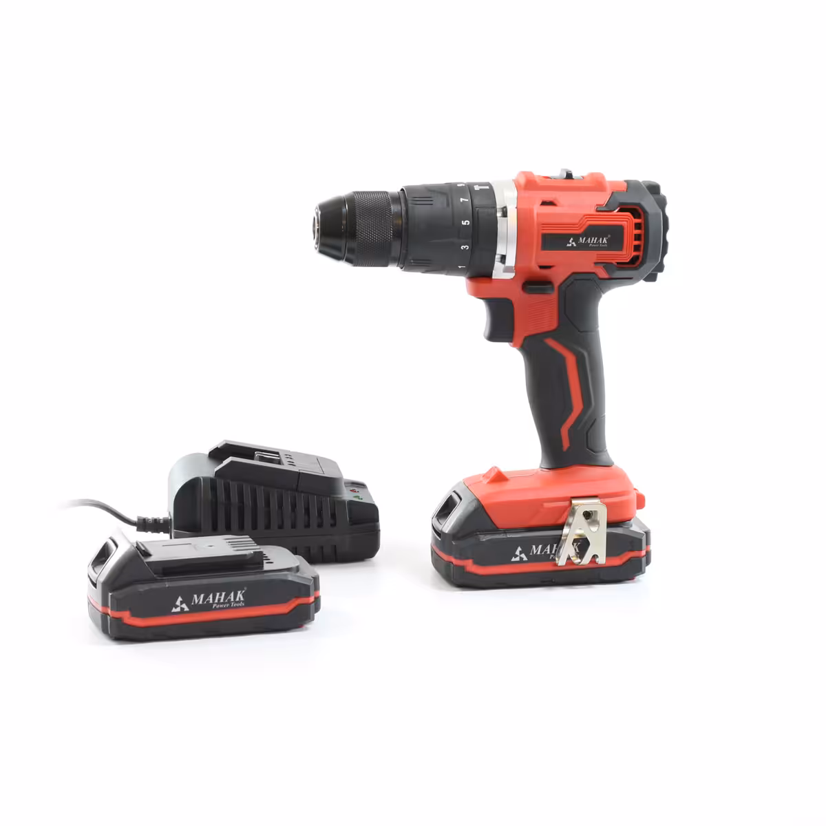 دریل پیچ گوشتی چکشی شارژی براش لس مدل BCD-20 LI KIT محک (20 ولت)