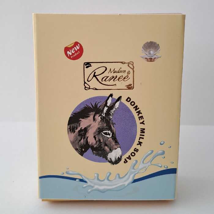 صابون شیر الاغ برند مادام رانی پاک کننده و سفید کننده صورت مناسب مصرف روزانه