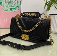 کیف یک طرفه و دستی طرح چنل با جنس و یراق خارجی 