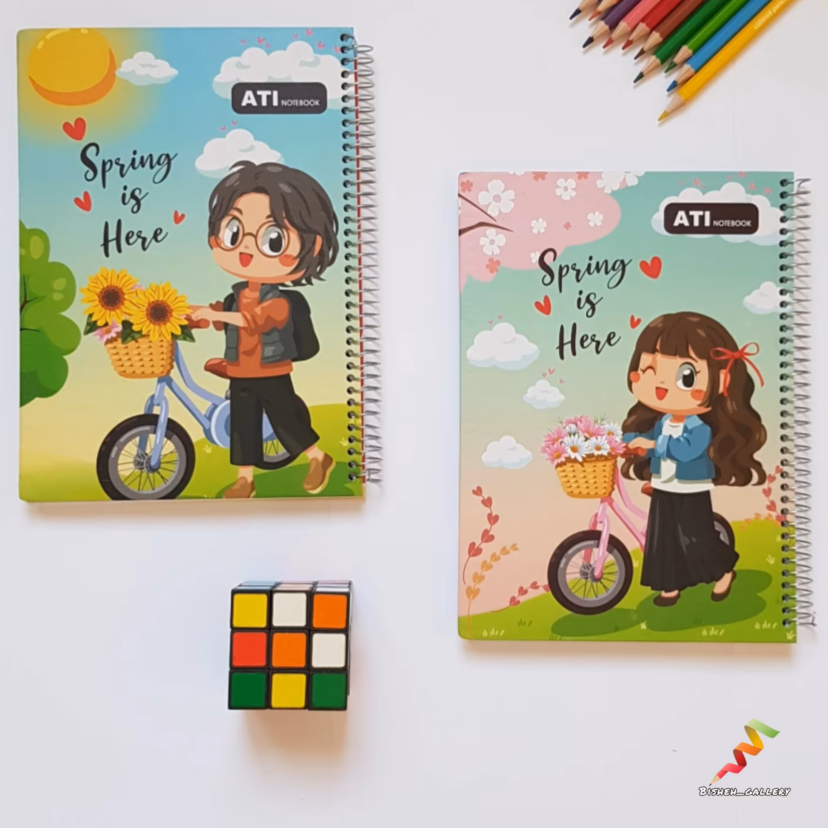 دفتر سیمی جلد سخت 