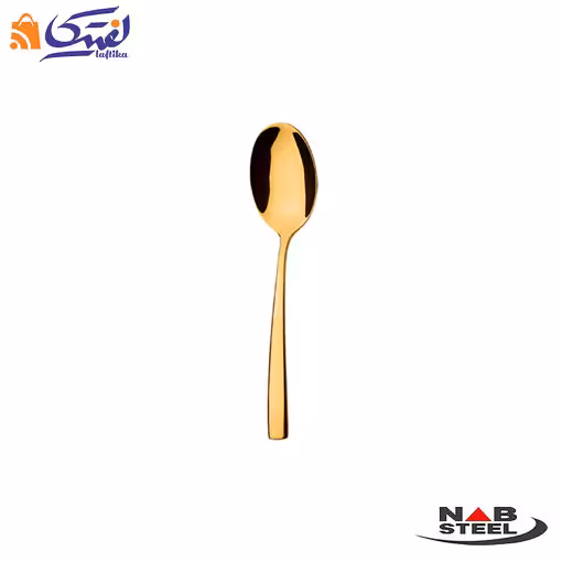 قاشق چای خوری ناب استیل مدل فلورانس طلایی PVD