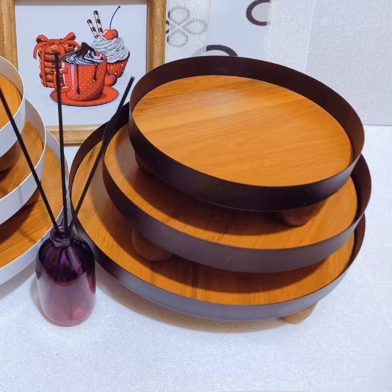 رایزر فلزی کف چوبی پایه دار