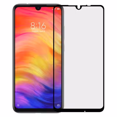 محافظ صفحه نمایش شیشه ای فول چسب با پوشش دهی کامل گوشی شیائومی ردمی نوت 7 مدل 6D