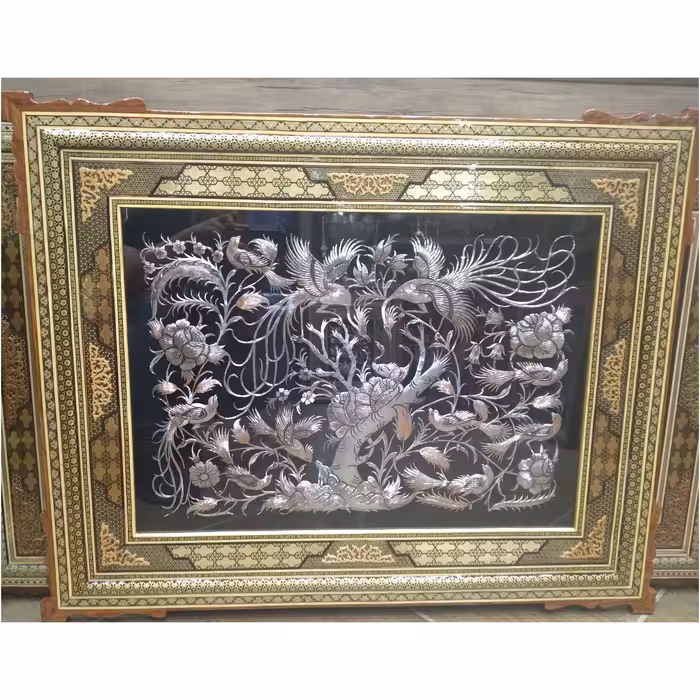 قاب خاتم اعلا با پلاک قلمزنی حرفه ایی.