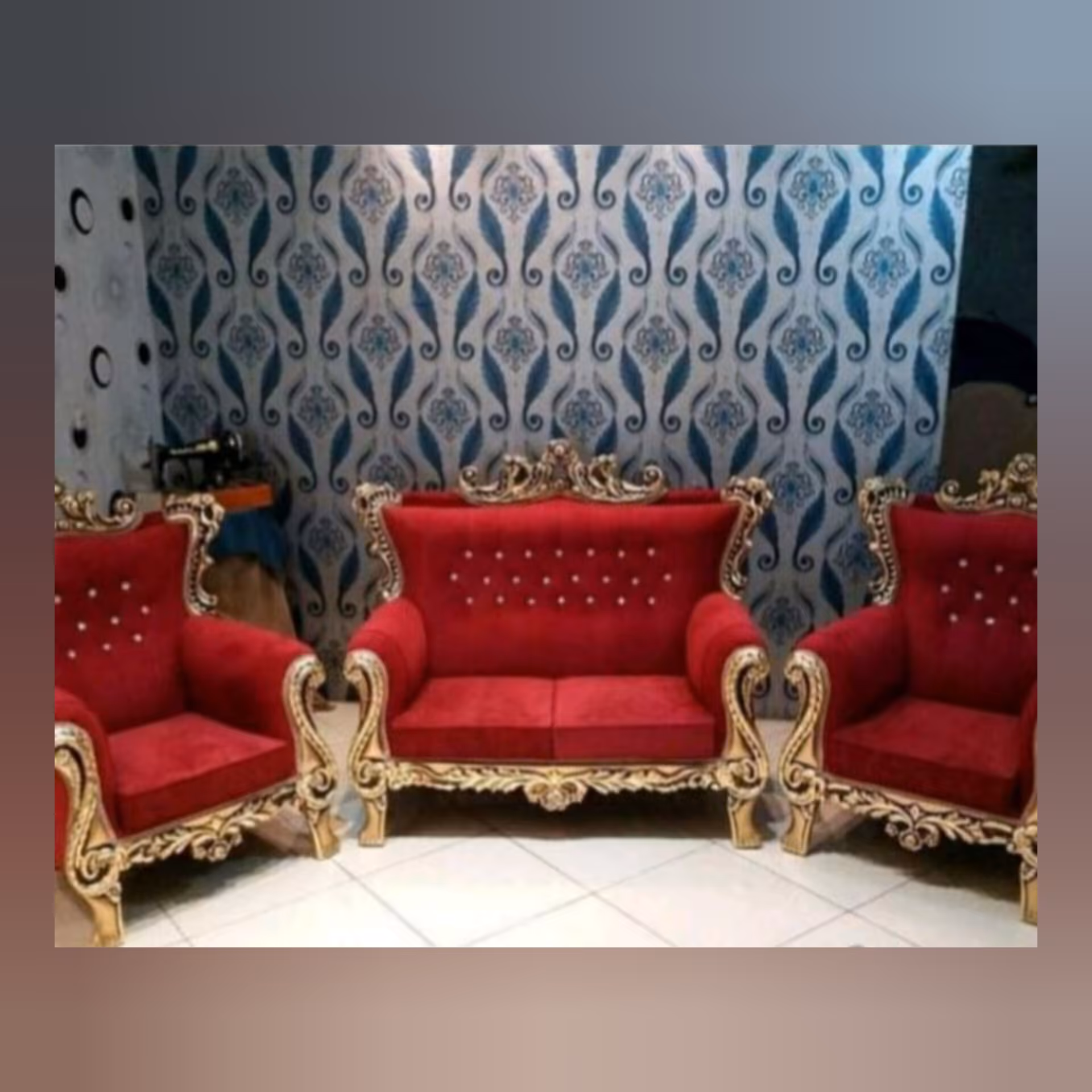 مبل راحتی سلطنتی7نفره رستا، دررنگبندی مختلف