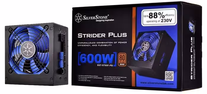 منبع تغذیه کامپیوتر سیلوراستون مدل Strider SST-ST60F-PB